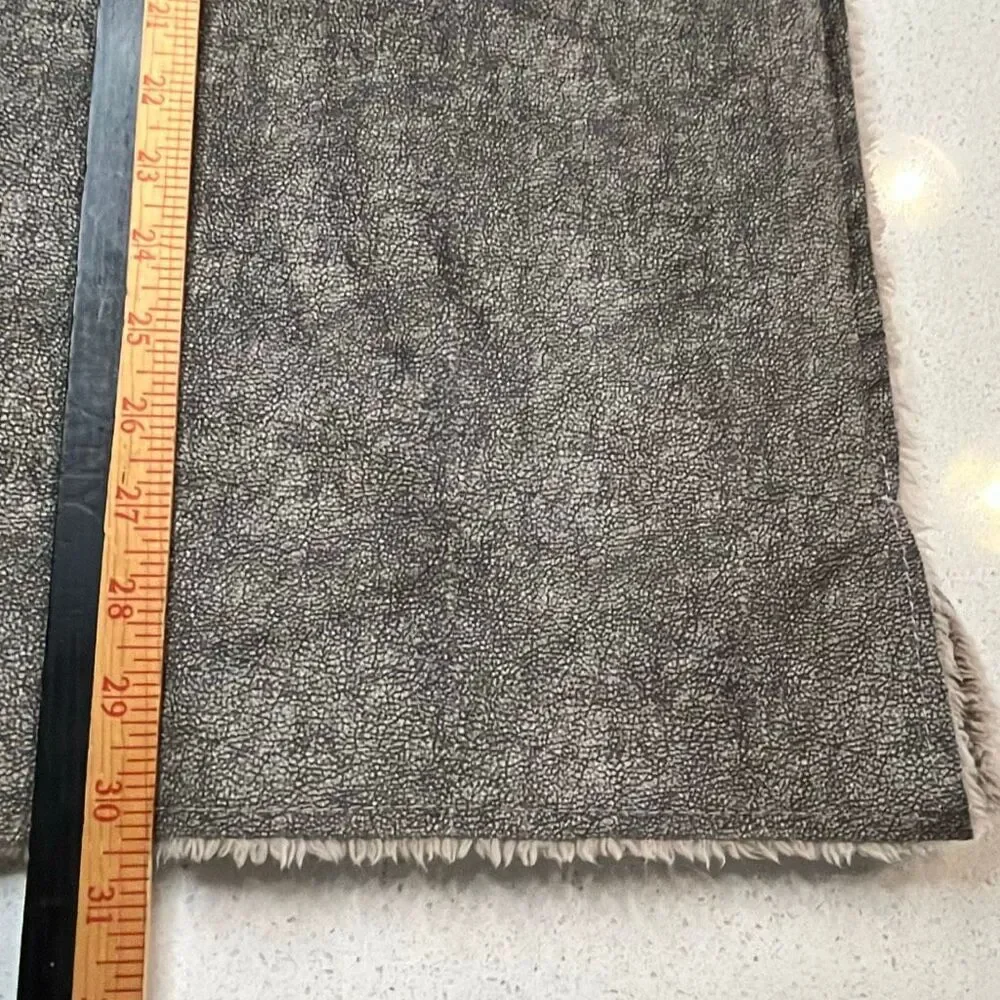 True Grit Mens Medium Sherpa Lined Shirt Jacket Gray Faux Leather Button Front S
